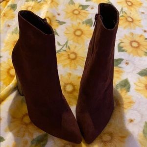 Burgundy Ankle Booties
